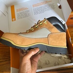 Timberland Tan and Black Outdoor Boot